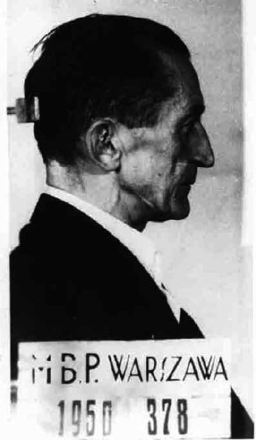 Zdjęcie wykonane po osadzeniu Augusta Emila Fieldorfa  w więzieniu. Fot. Archiwum Instytutu Pamięci Narodowej